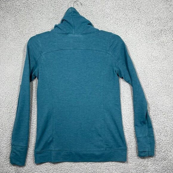 Under Armour Sweatshirt Womens Medium Green‎ Funnel Neck Loose Pullover Sweater - Picture 2 of 14